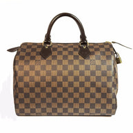 Louis Vuitton Speedy 30 Damier Ebene 2009 TOP Zustand (personalisiert)