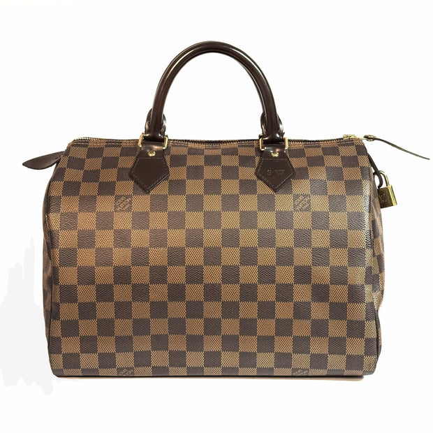 Louis Vuitton Speedy 30 Damier Ebene 2009 TOP Zustand (personalisiert)