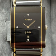 Rado Diastar Integral Jubile Keramik Schwarz Gold mit Diamanten 160.0282.3