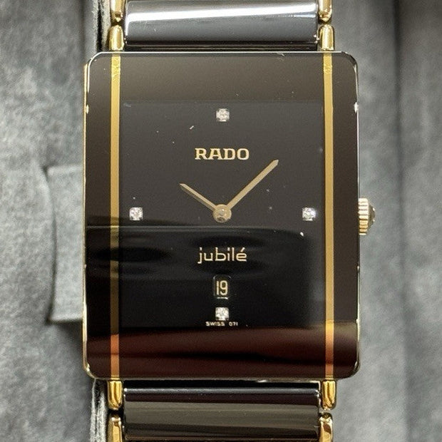 Rado Diastar Integral Jubile Keramik Schwarz Gold mit Diamanten 160.0282.3