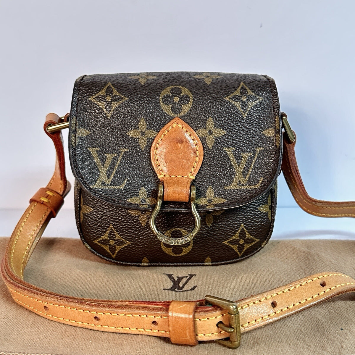 Louis Vuitton St Saint Cloud Bebe Mini Nano Crossbody Umhängetasche Monogram