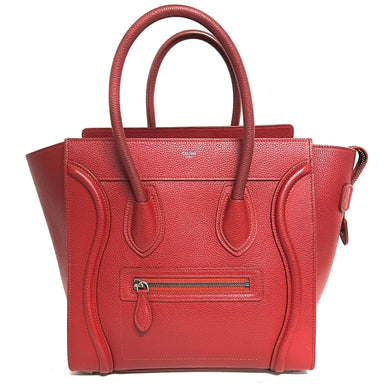 Celine Luggage Micro 27 Rot NP. 2250€