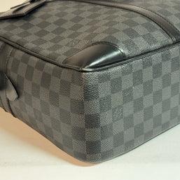 Louis Vuitton Porte Documents GM Damier Graphite große Herren Aktentasche 40cm