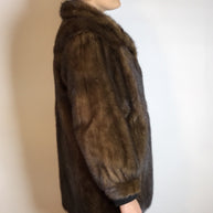Schöne Nerzjacke naturbraun vom Kürschner Gr. 34/36 Damen
