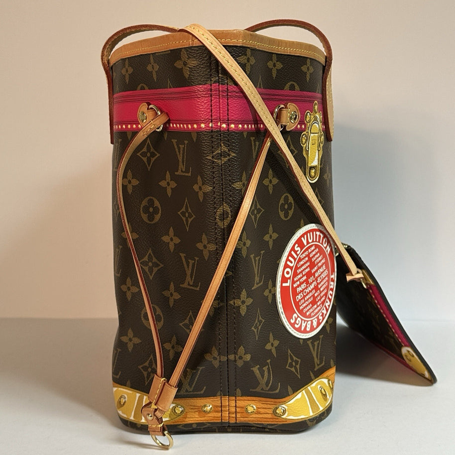 Louis Vuitton Summer Trunk Monogram Neverfull MM Tote Bag M41390