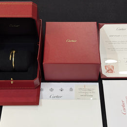 CARTIER JUSTE UN CLOU ARMREIF, ARMBAND, KLASSISCHES MODELL GELBGOLD GR. 15 2023