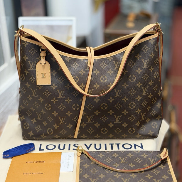 Louis Vuitton Carryall MM Monogram Canvas Shopper Schultertasche
