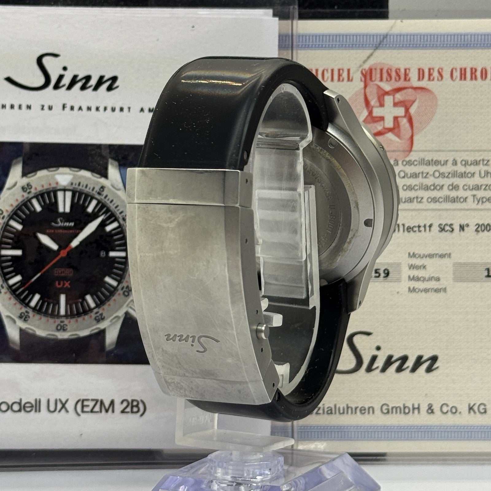 Sinn Spezialuhren UX EZM 2B Hydro 403 Diver Chronometer 44mm Stahl Fullset