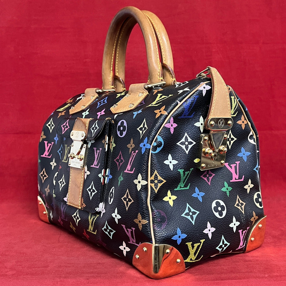 Louis Vuitton Speedy 30 Multicolore / Multicolor Monogram Damen Handtasche 2003