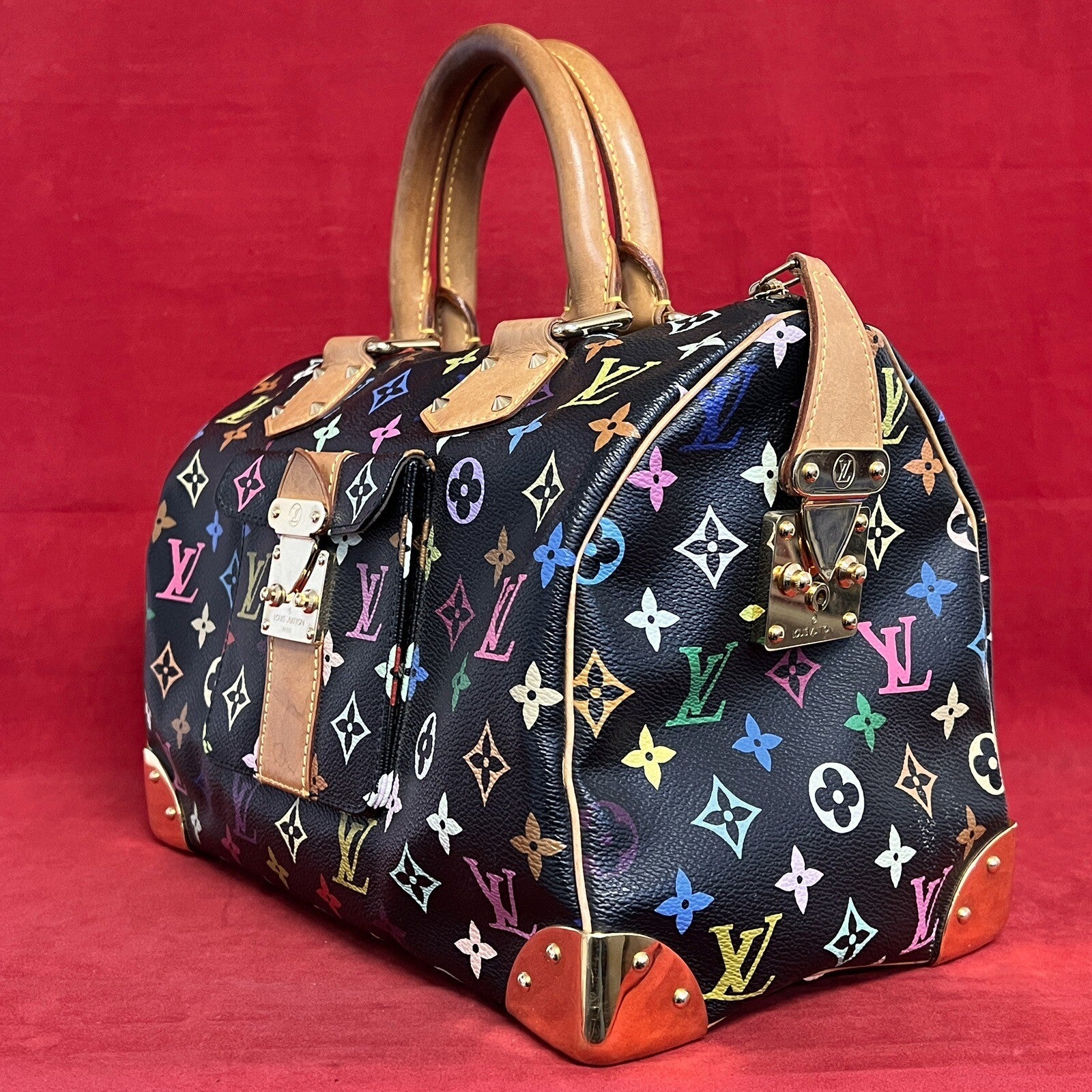 Louis Vuitton Speedy 30 Multicolore / Multicolor Monogram Damen Handtasche 2003