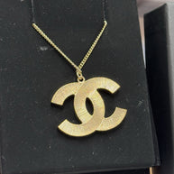 Chanel A86160 CC Halskette Collier Anhänger Bicolor