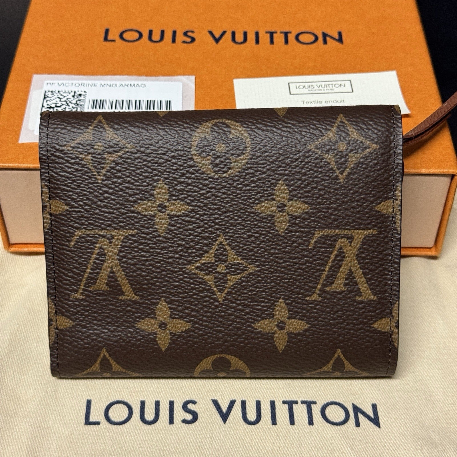 Louis Vuitton Victorine Geldbörse Portemonnaie Monogram wie NEU