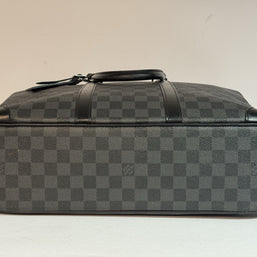 Louis Vuitton Porte Documents GM Damier Graphite große Herren Aktentasche 40cm