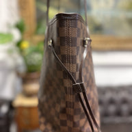 Louis Vuitton Neverfull MM Damier Ebene & Rosa 2016 Shopper Top Zustand
