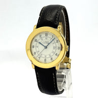 Cartier Ronde Medium 32mm Ref. 18001 Quarz Damenuhr Edelstahl Goldplattiert