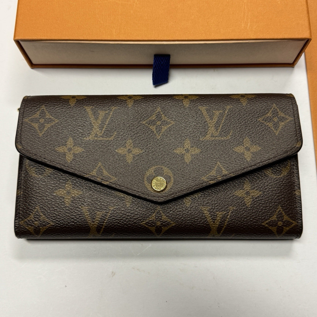 Louis Vuitton Sarah Geldbörse Portemonnaie Monogram Canvas Top Zustand