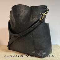 Louis Vuitton M50072 Bagatelle Empreinte Noir Schwarz Leder Umhängetasche 2016