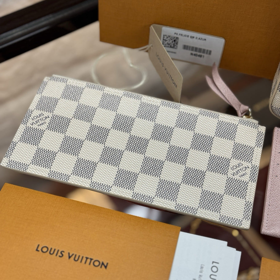 Louis Vuitton Pochette Felicie Damier Azur Umhängetasche