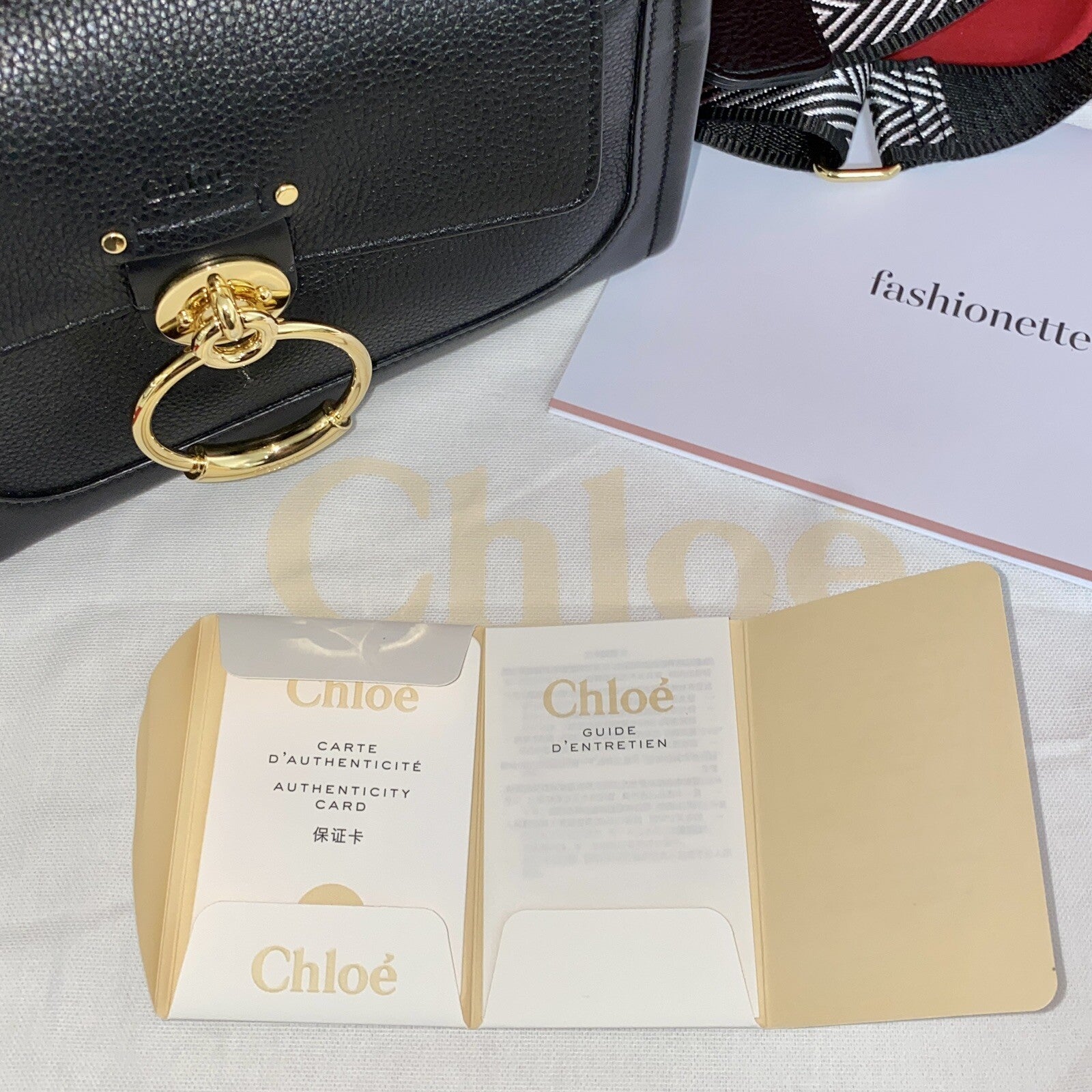 Chloe Tess Day Mini Crossbody Bag Leather Black kleine Umhängetasche Schwarz