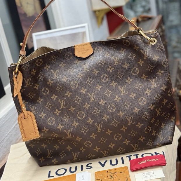 Louis Vuitton Graceful MM Hobo Bag Monogram Canvas M43704