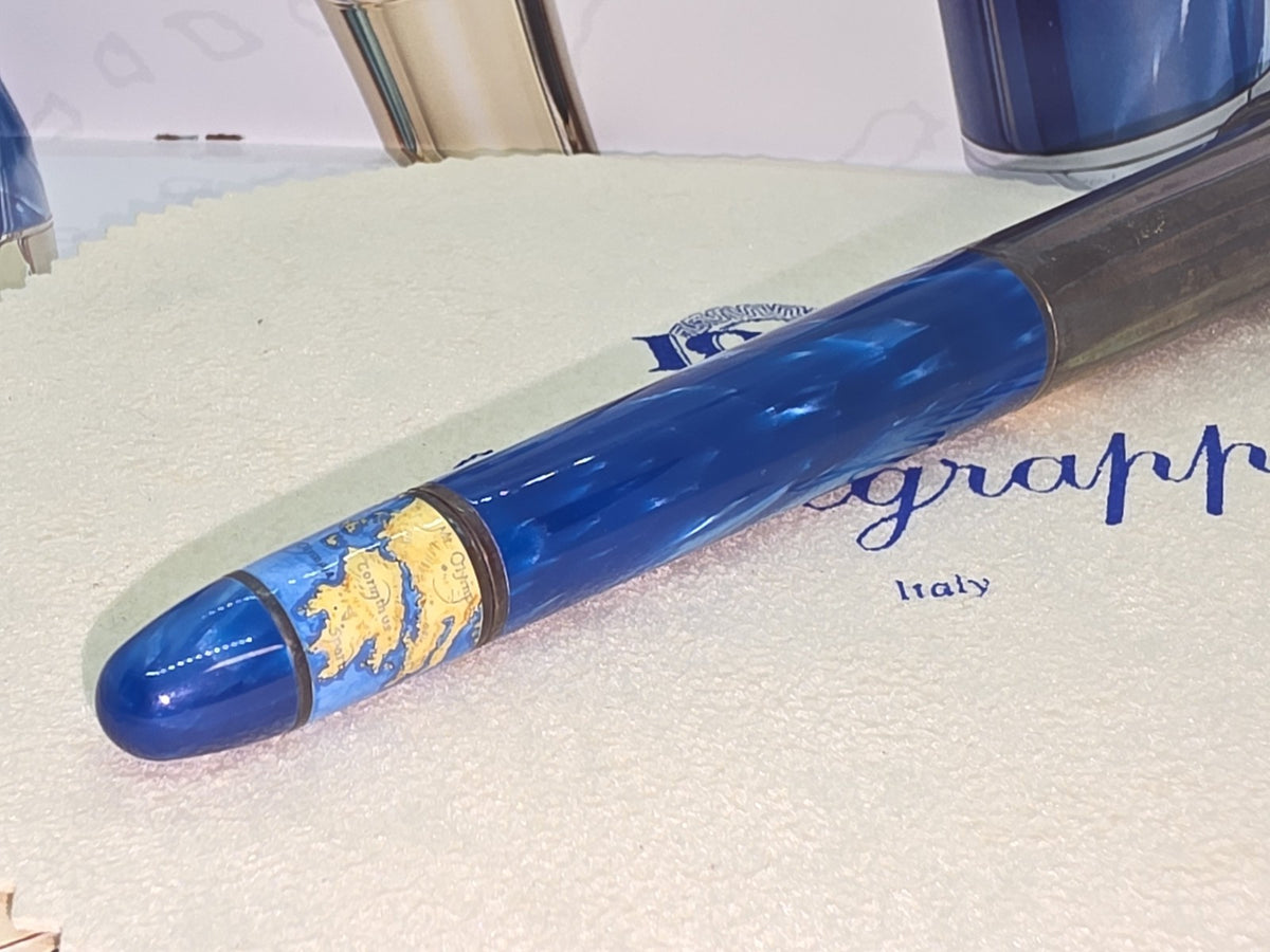 Montegrappa Classical Greece Silver Fountain Pen Limited M Nib Füllfederhalter ISCGN3S0