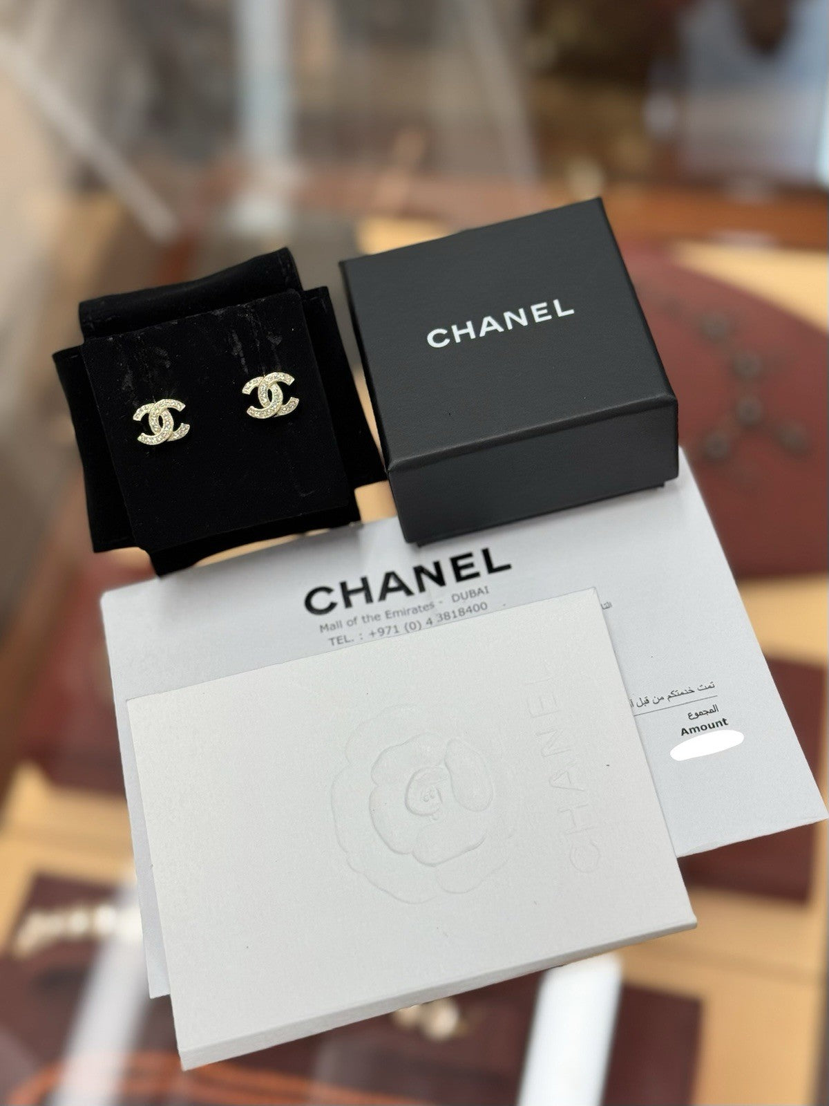 Chanel A88429 CC Ohrringe Ohrstecker Vergoldet