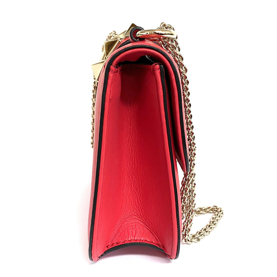 Valentino Garavani Glam Rock kleine Umhängetasche rosa/gold Rockstud