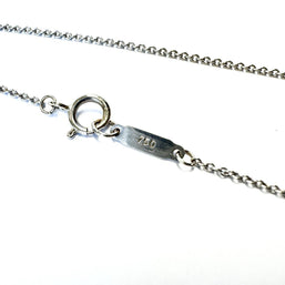 Tiffany & Co. Keys Herz Schlüssel großer Anhänger Weißgold + Orig. Kette