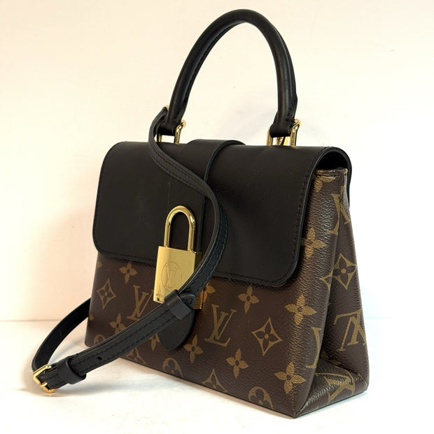 Louis Vuitton Locky BB Monogram Canvas & Schwarzes Leder Umhängetasche 2021