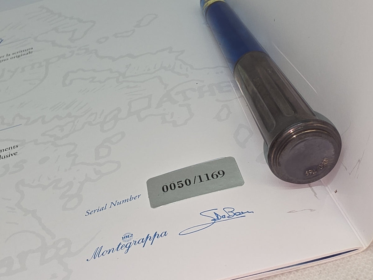 Montegrappa Classical Greece Silver Fountain Pen Limited M Nib Füllfederhalter ISCGN3S0