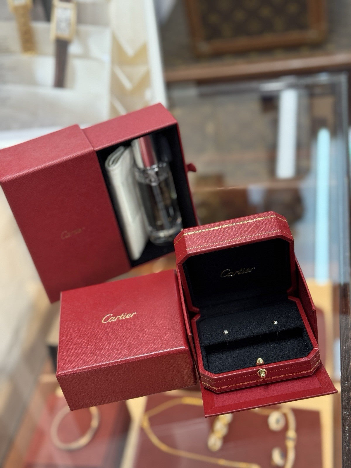 Cartier D‘amour Diamant Ohrstecker 750er Weißgold B8301213