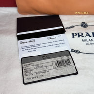 Prada Damen Clutch Abendtäschchen Pochette BP0316 Nappa Corallo Apricot