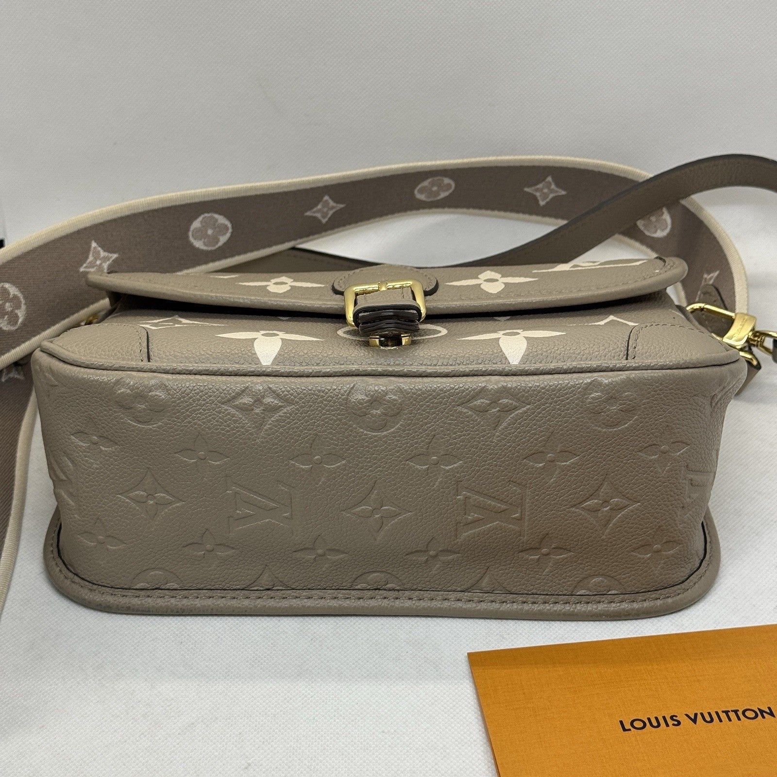 Louis Vuitton Diane 2024 Monogram Empreinte Tourterelle / Beige M46583