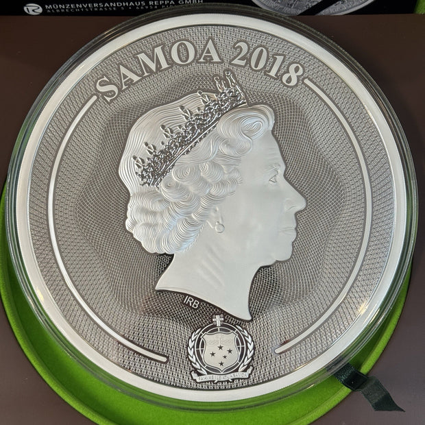 1 kg Kilogramm Silbermünze Samoa Giant Panda 2018 Silber Limitiert 35th Anniversary