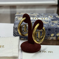 Dior Creolen, Ohrringe CD Montaigne Gold E1285, Christian Dior Hoop Earrings