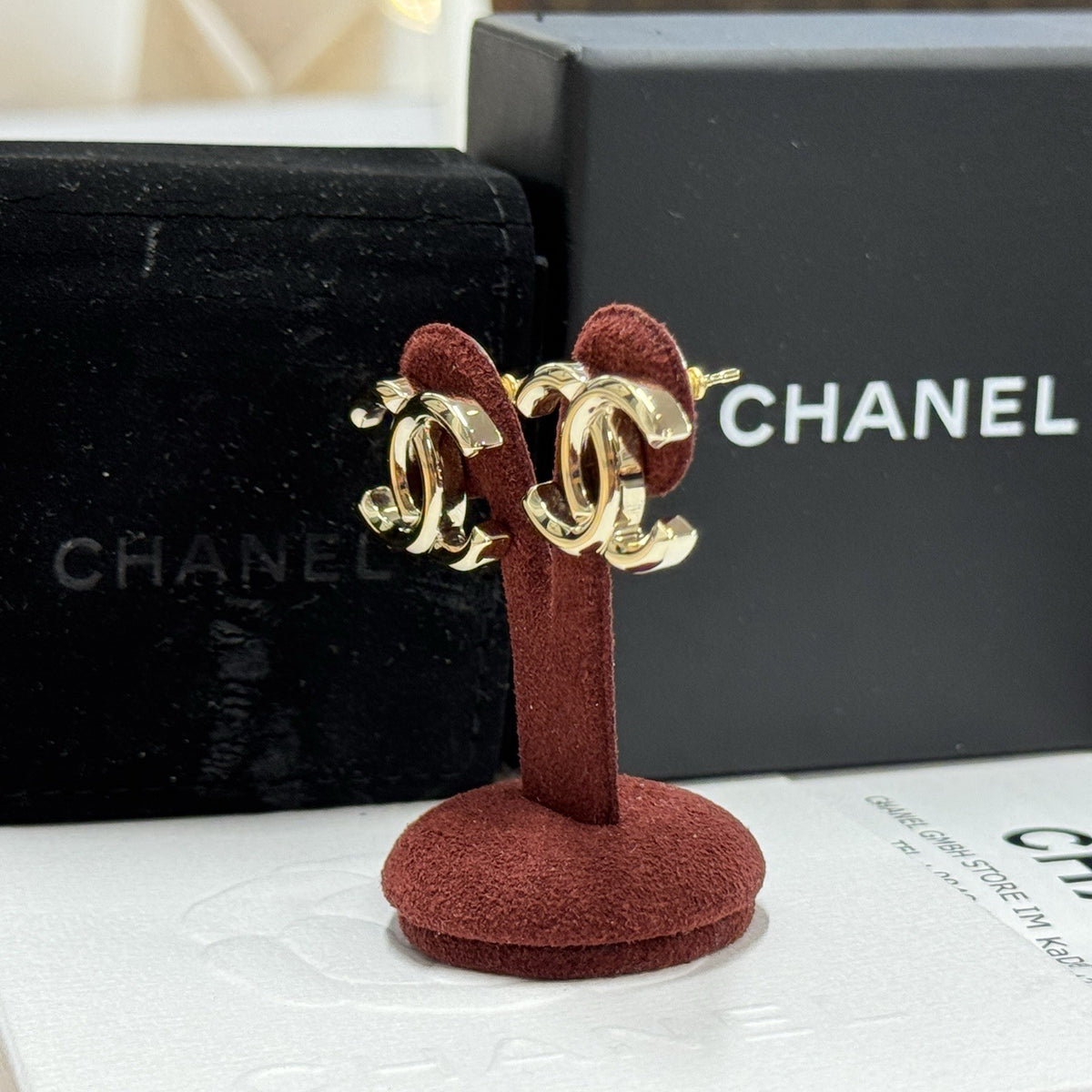 Chanel A96502 CC Ohrringe Ohrclips Ohrstecker Gold