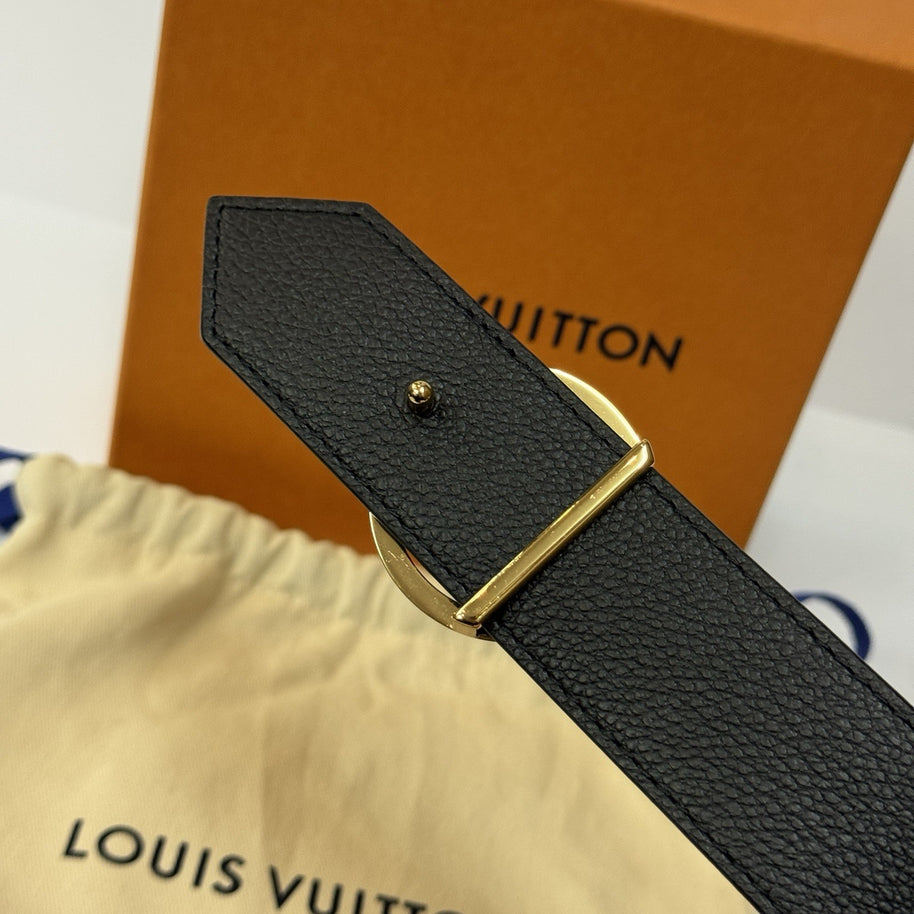 Louis Vuitton LV Circle Wendegürtel 35 mm Monogram/Schwarz M0564U wie Neu Gr. 95