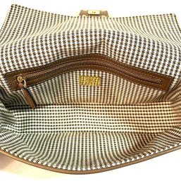 Fendi Baguette Medium Umhängetasche Braun & Gold Wolle Top Zustand