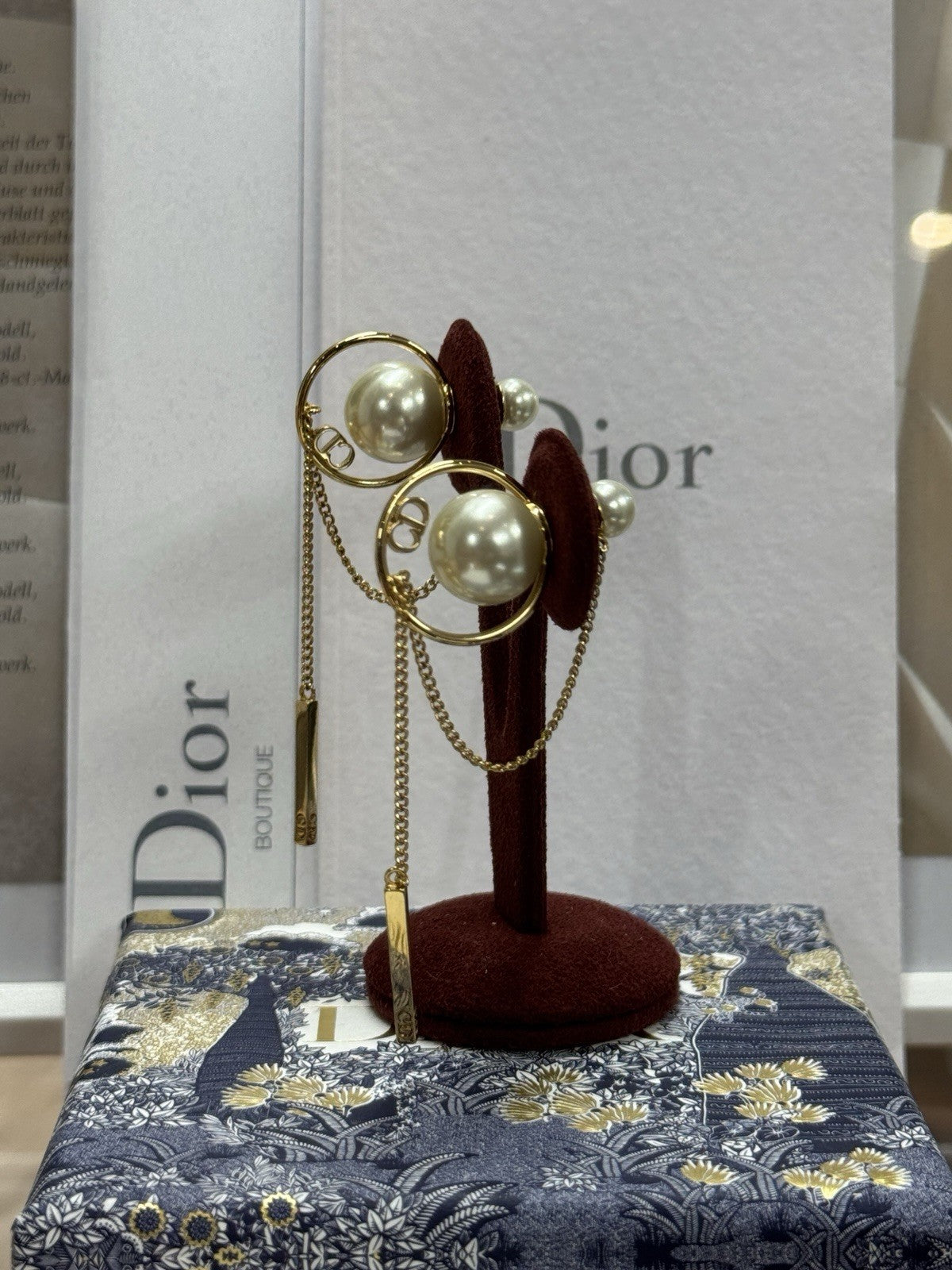 Dior Drop Ohrringe CD Montaigne Earrings Gold E0435 Christian Dior