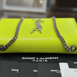 Yves Saint Laurent Kate YSL Summer Edition Neon Gelb Leder Umhängetasche