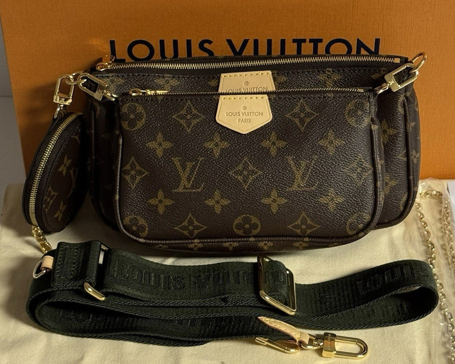 Louis Vuitton Multi Pochette Khaki M44813 Schultertasche NEU