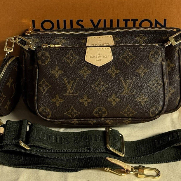Louis Vuitton Multi Pochette Khaki M44813 Schultertasche NEU
