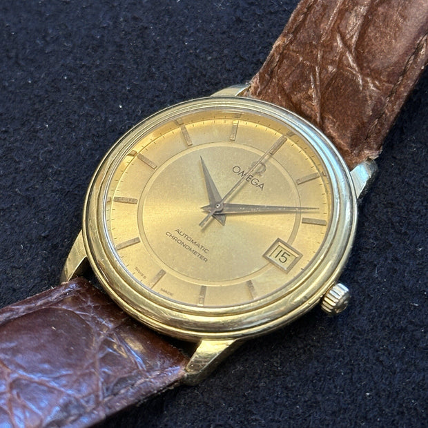 Omega De Ville Prestige 18k/750er Gold Chronometer 35mm 1681050/1661050
