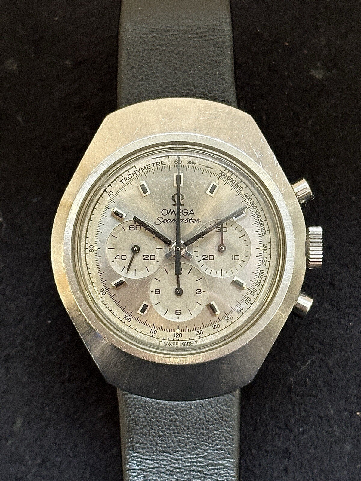 Omega Seamaster Chronograph „Flat Jedi“ 40mm Vintage 1970er