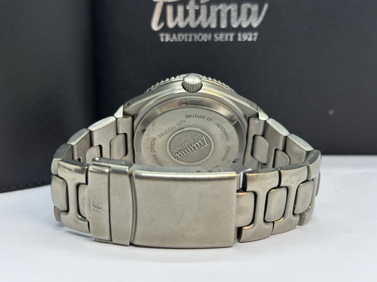 Tutima Pacific 300m Diver Blau Titan 42,5mm Herrenuhr Automatik 629-18