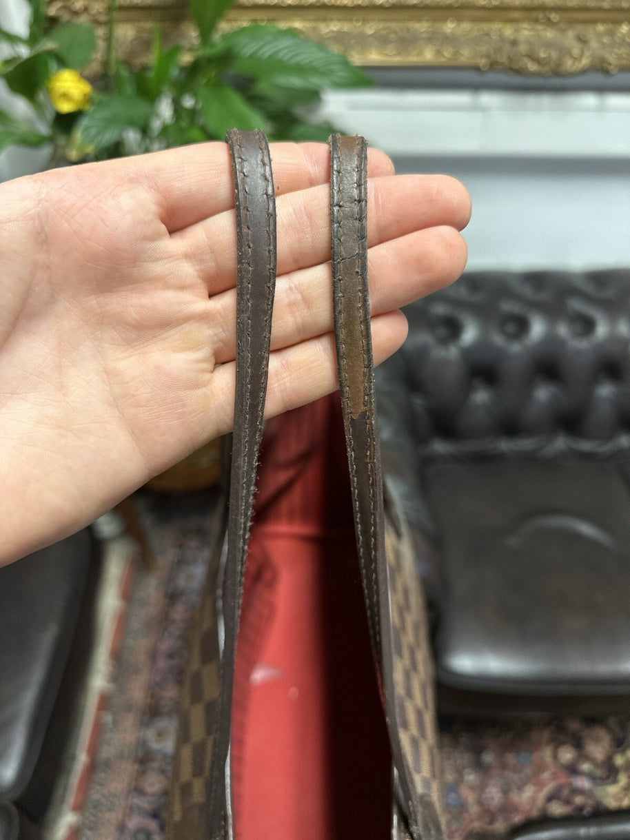 Louis Vuitton Neverfull GM Damier Ebene & Rot 2013 Shopper