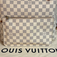 Louis Vuitton Neverfull MM + Pochette Damier Azur 2019 mit Original Rechnung
