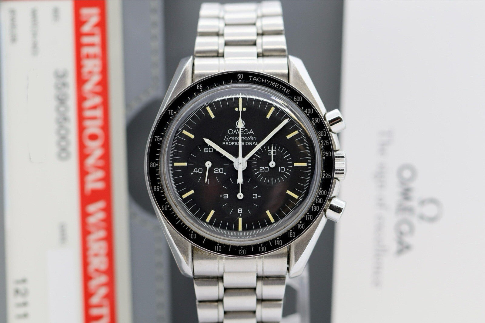1990er Omega Speedmaster Professional Moonwatch Ref.: 35905000 Fullset! Service!