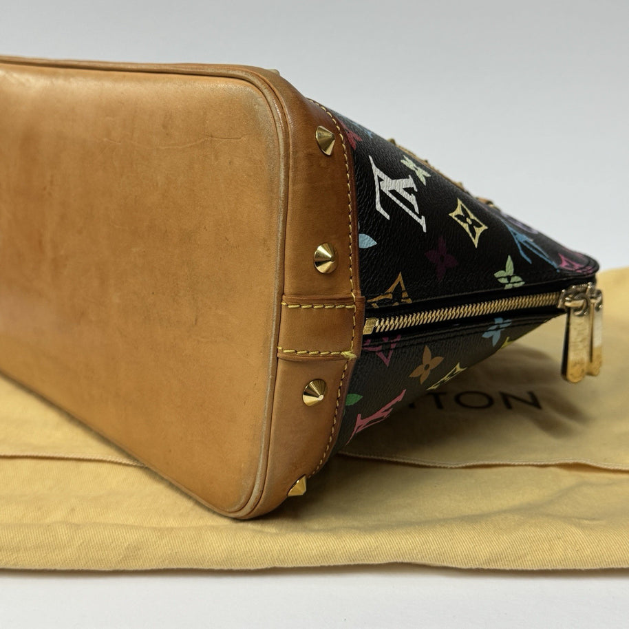 Louis Vuitton Alma Multicolor Multicolore Schwarz Handtasche 2004 IKONE