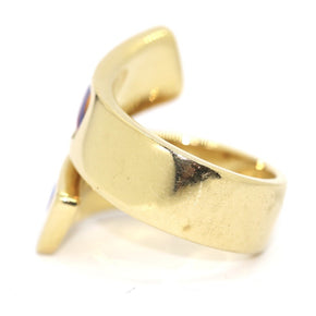 Frey Wille Ring Hundertwasser „Spirals of Life“ 750er 18K Gelbgold & Emaille